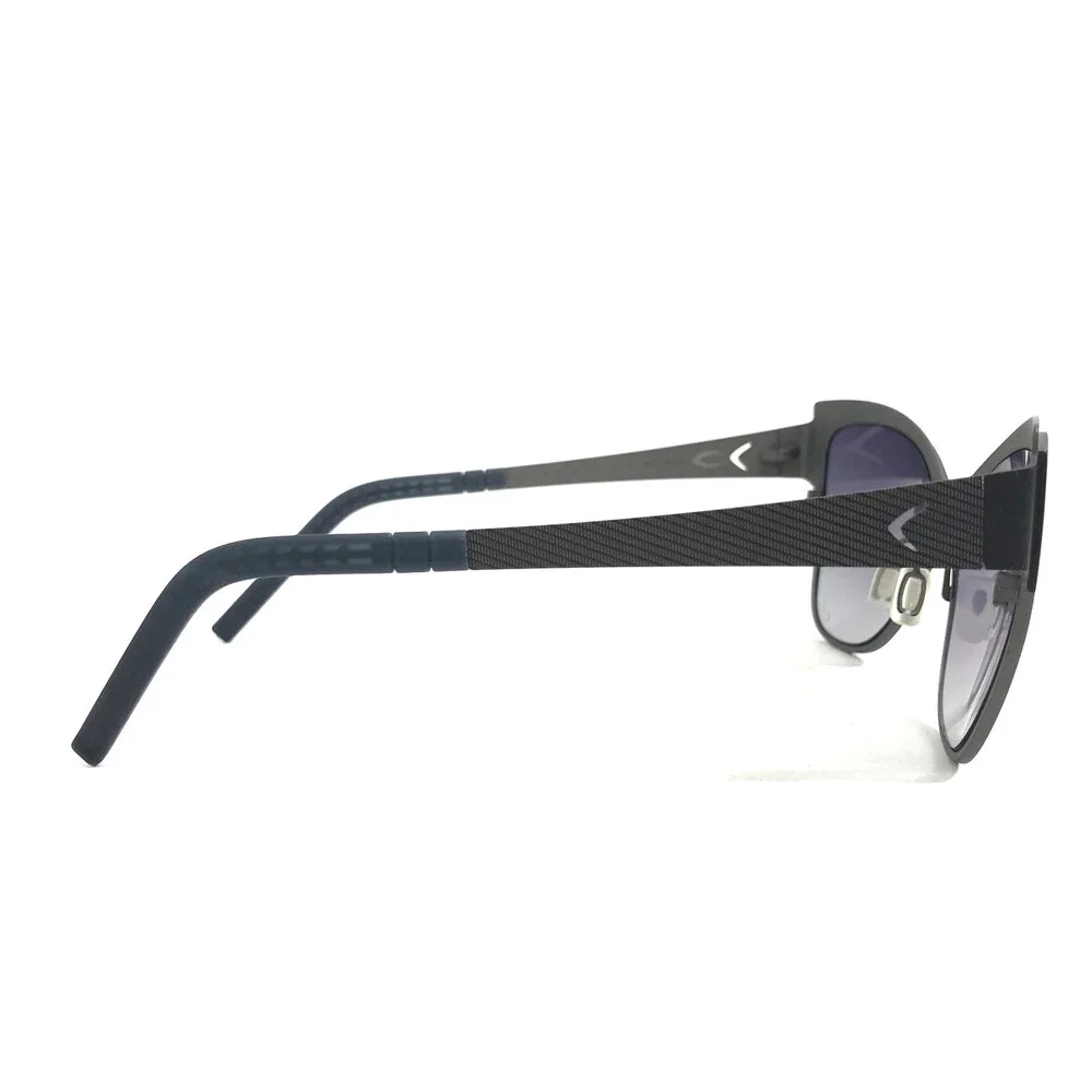 Blackfin Sunglasses BF767 PALM BEACH COL.609 Black Gray Cat Eye w/ Purple Lenses